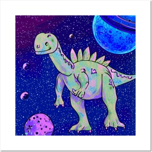 Space t-rex Posters and Art